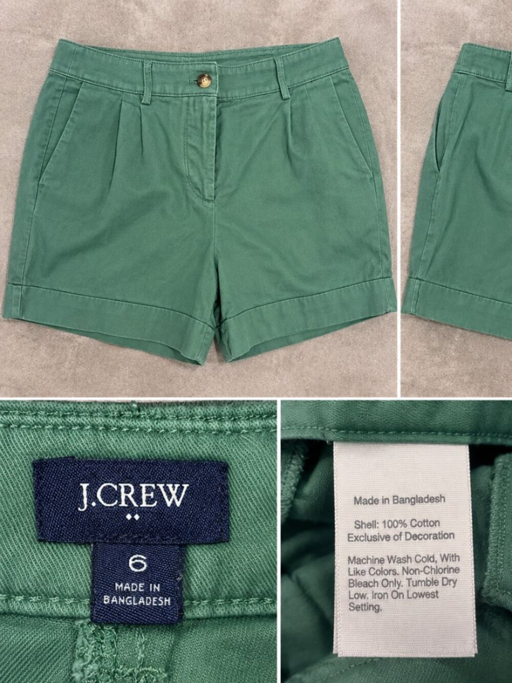 J.Crew Women’s Size 6 Green Chino Shorts